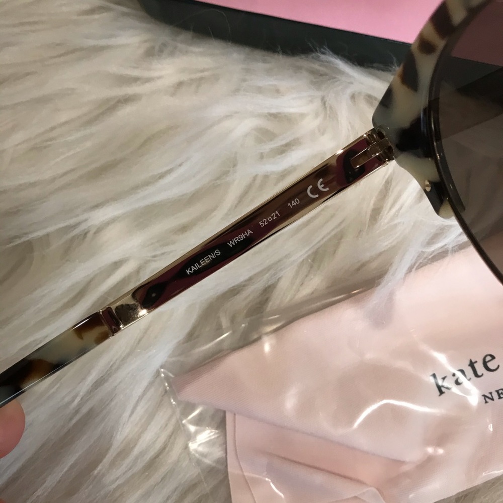 New Kate spade kaileen 52mm clubmaster brown sunglasses - Picture 7 of 8